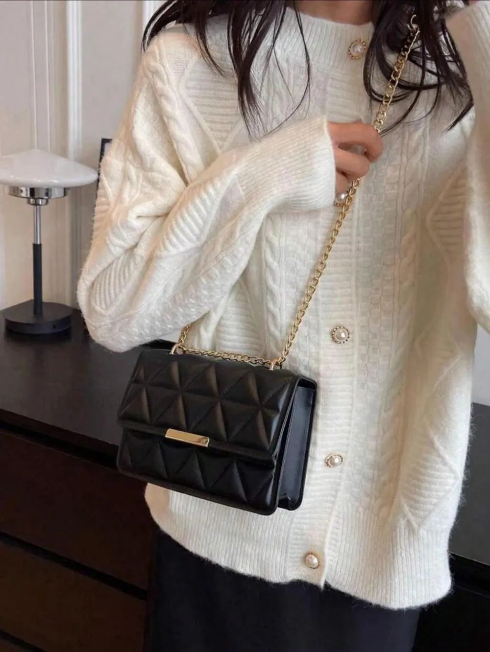 BagForLove - Fashionable Solid Color Pressed Texture Clutch