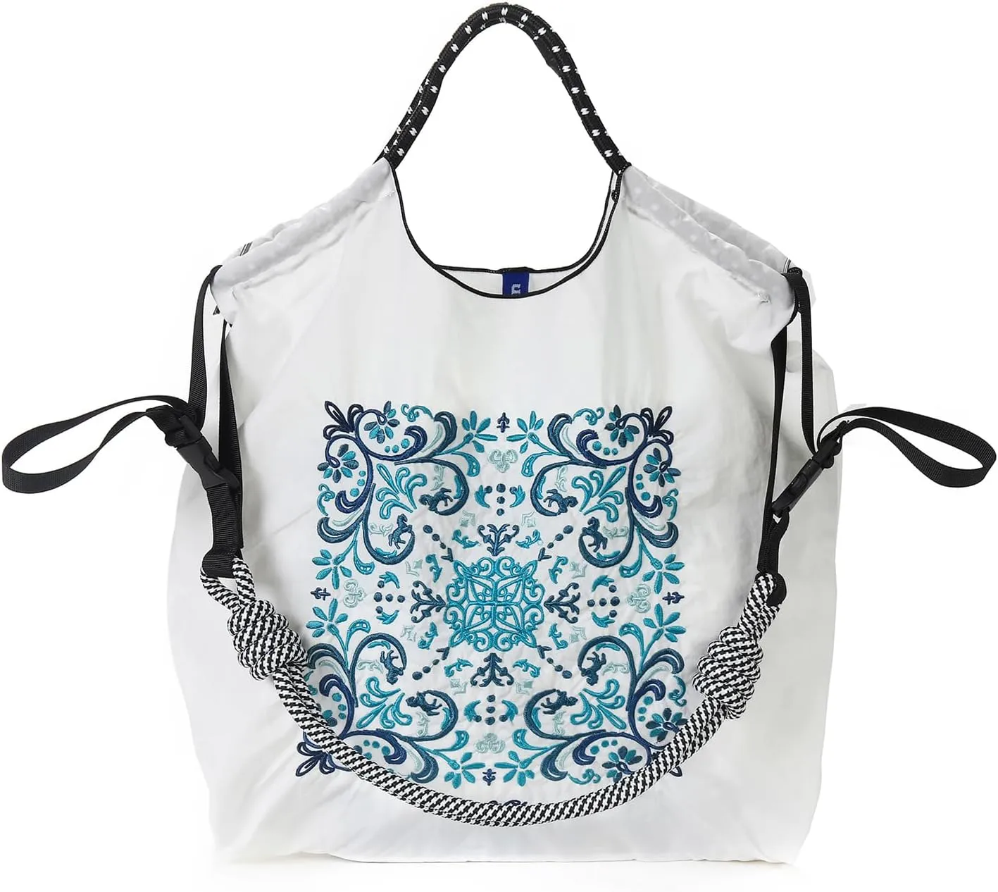 Ball&Chain Embroidery Tote Bag Women Work Bags Crossbody Bag Purse for Women Travel Bags Handbags Everyday Bag