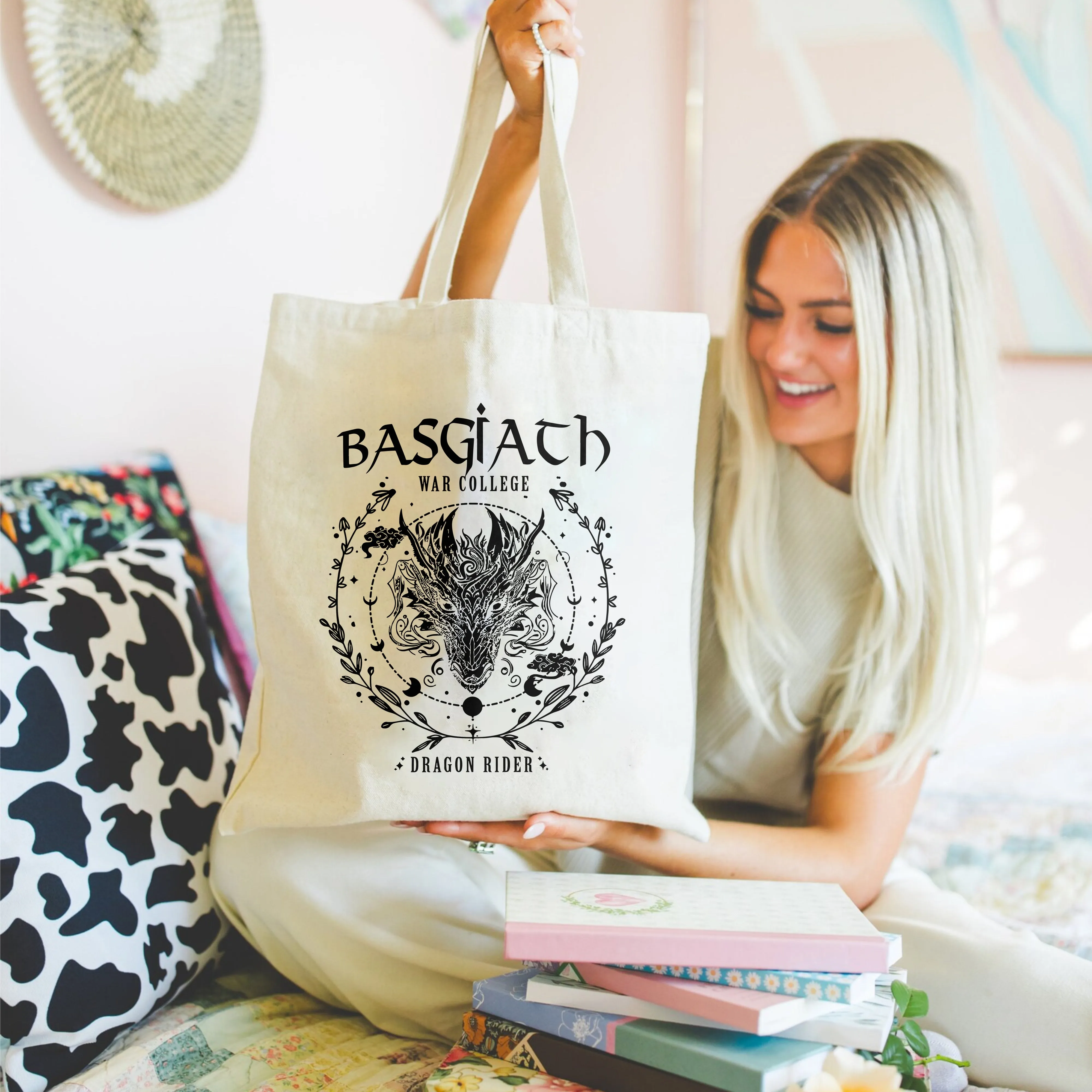 Basgiath Dragon Rider Tote Bag – Fourth Wing Aesthetic