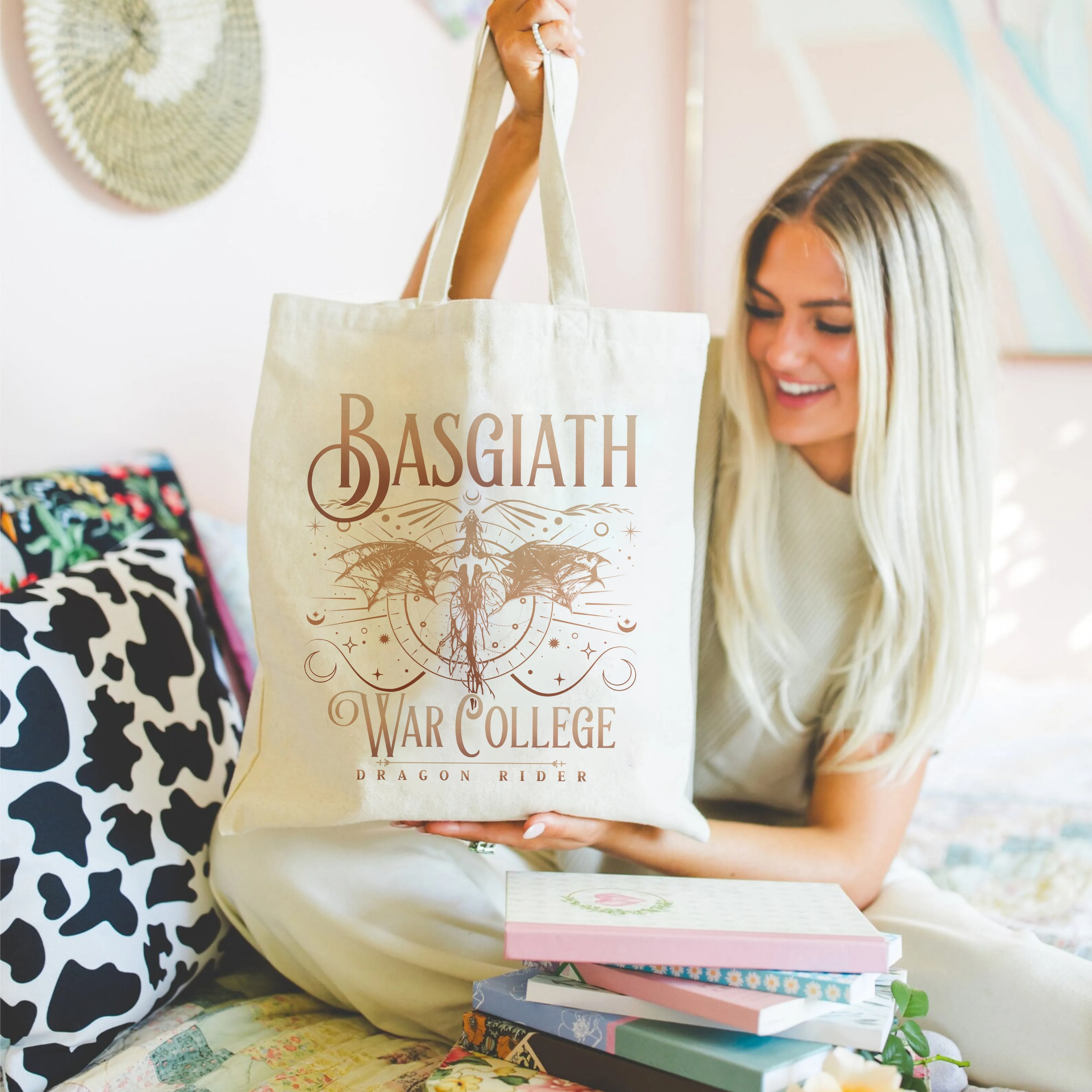Basgiath War College Tote Bag – Dragon Rider Aesthetic