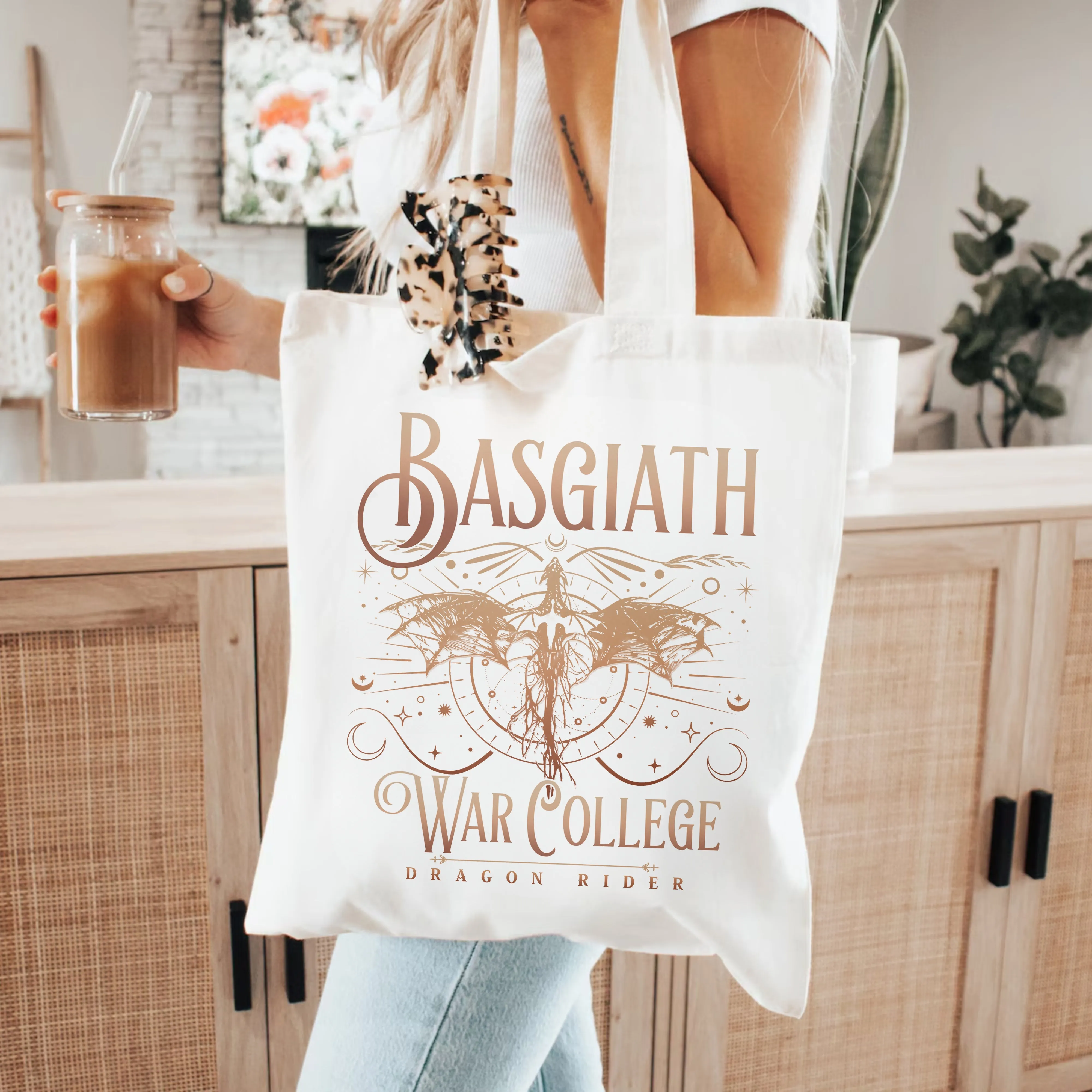 Basgiath War College Tote Bag – Dragon Rider Aesthetic