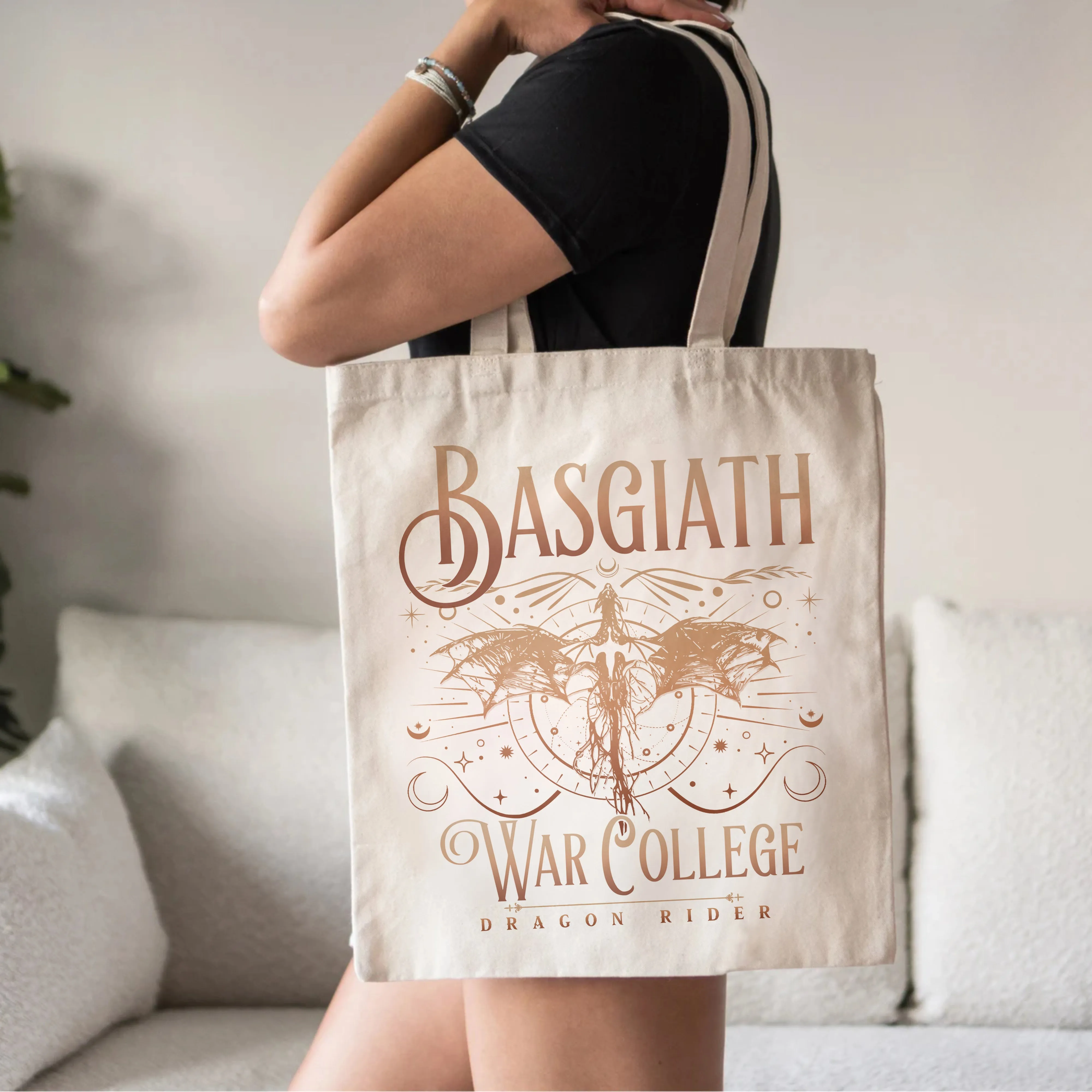 Basgiath War College Tote Bag – Dragon Rider Aesthetic