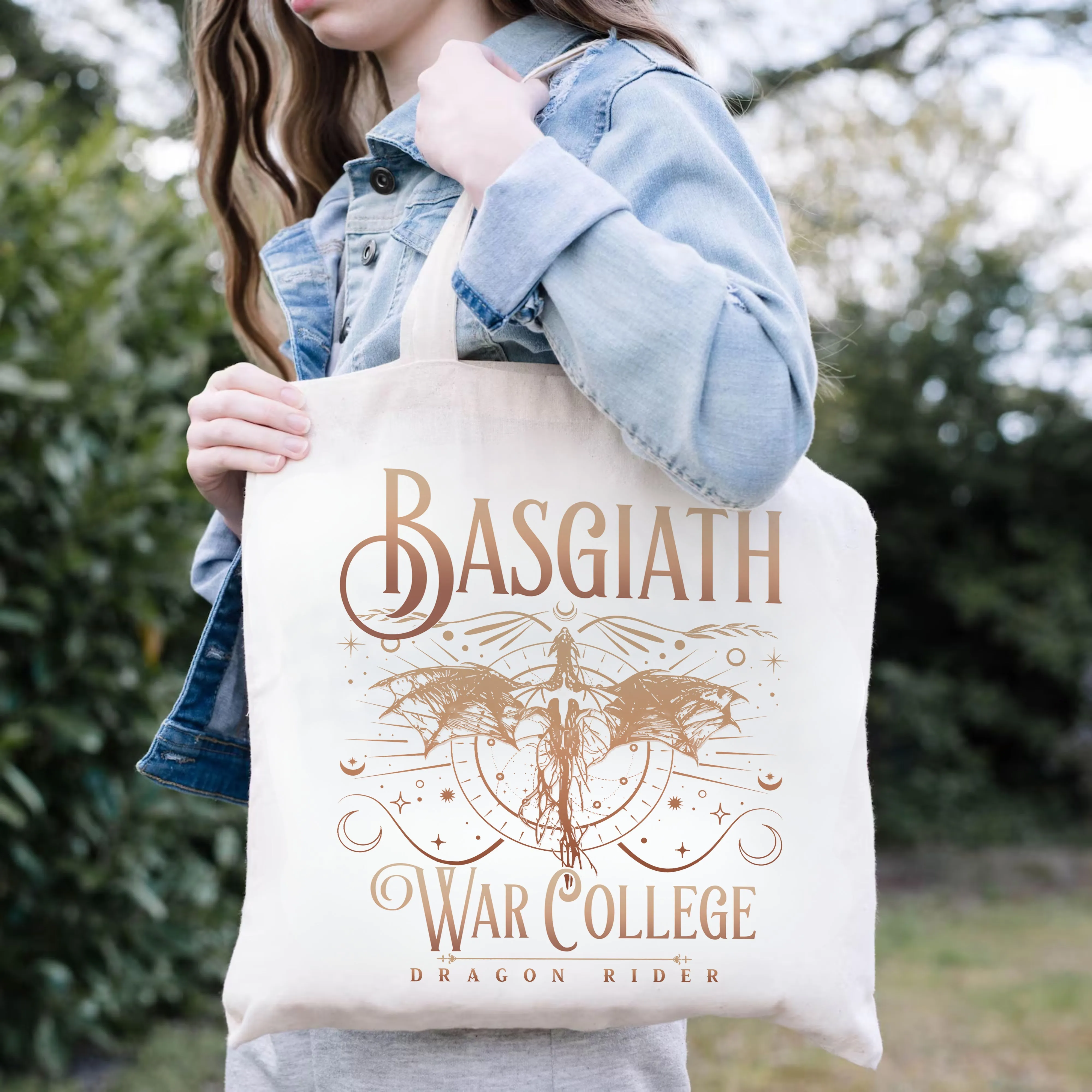 Basgiath War College Tote Bag – Dragon Rider Aesthetic