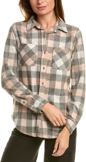 Beachlunchlounge Button Front Shirt Jacket