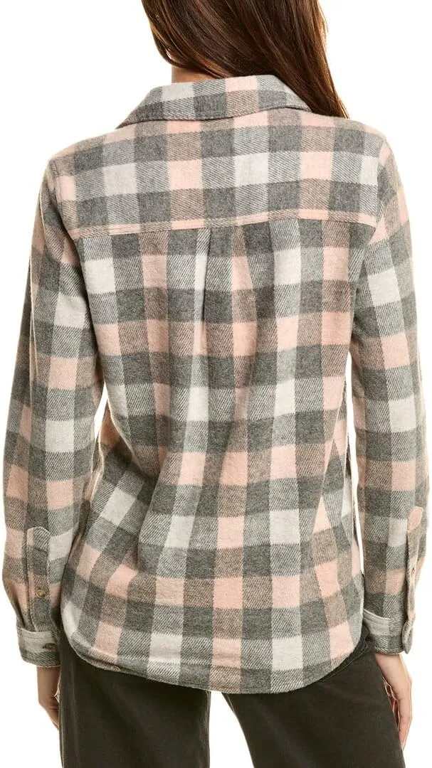 Beachlunchlounge Button Front Shirt Jacket