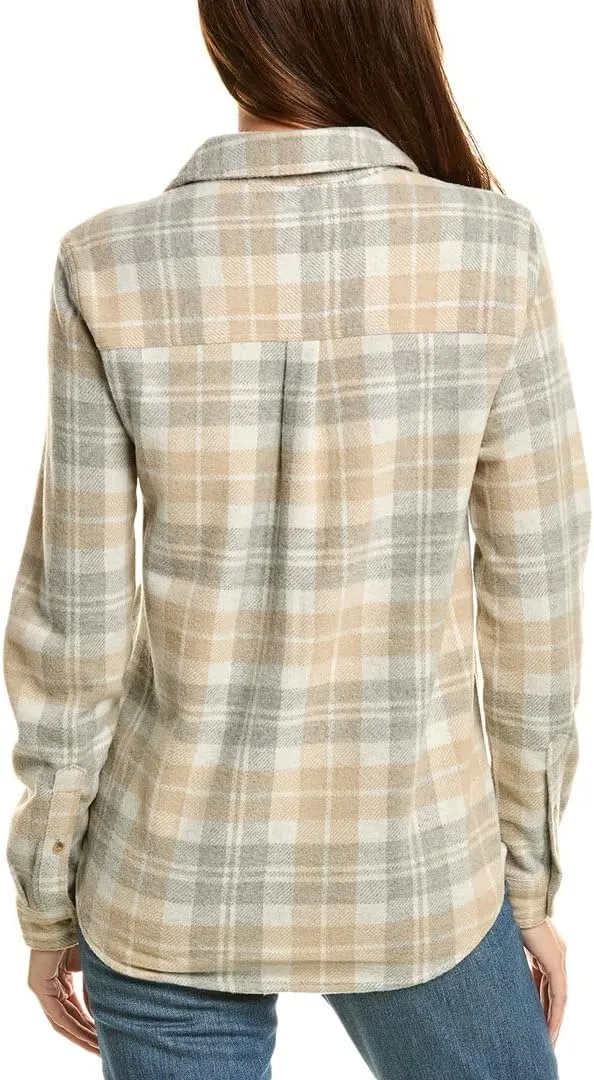 Beachlunchlounge Button Front Shirt Jacket