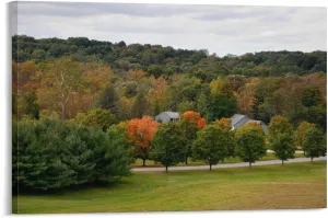 Beautiful Golden Autumn at Storm King Park, Catskill Mountains & Hudson Valley New York Canvas Print Canvas Wall Art Print Poster For Home School Office Decor Frame-style 16x24inch(40x60cm)