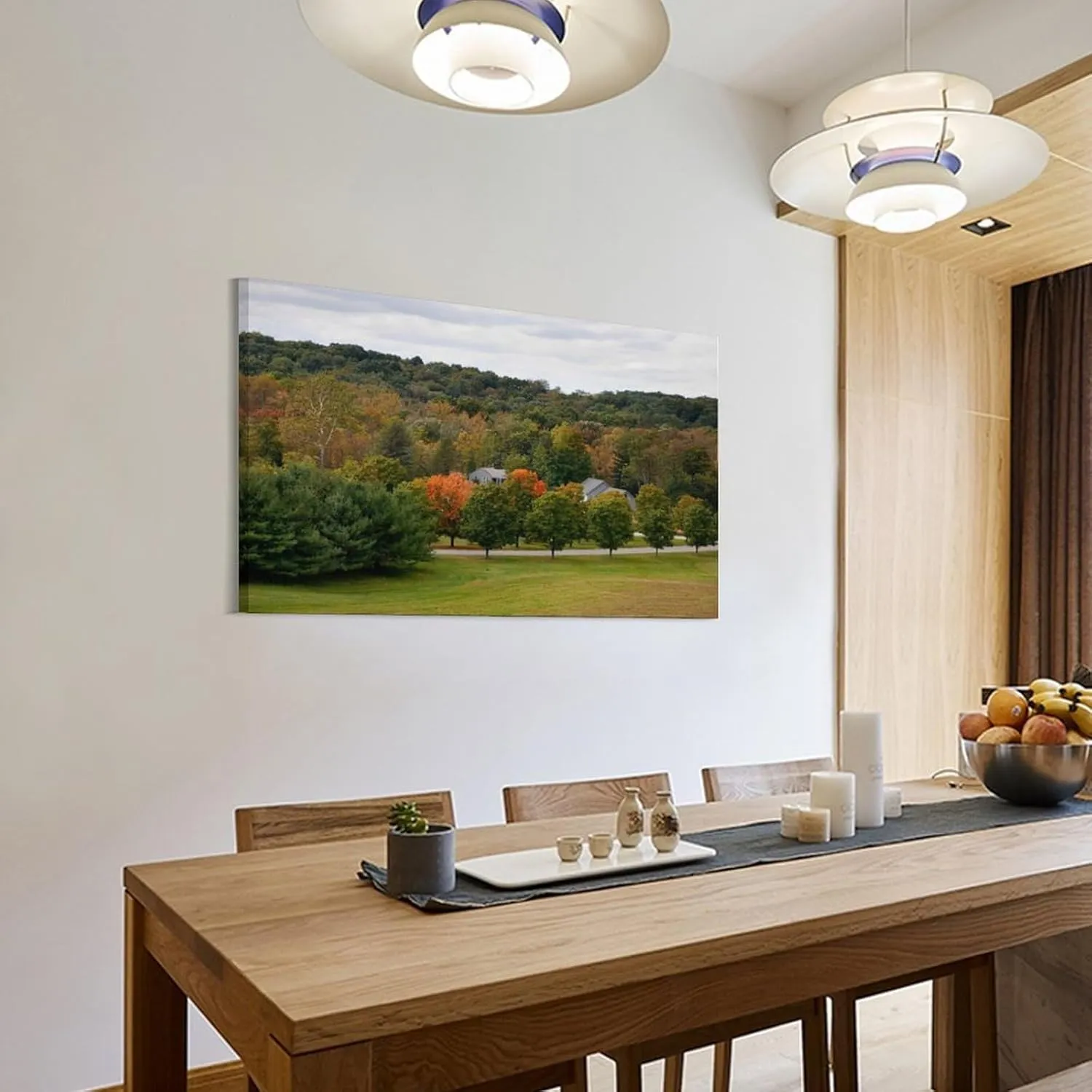 Beautiful Golden Autumn at Storm King Park, Catskill Mountains & Hudson Valley New York Canvas Print Canvas Wall Art Print Poster For Home School Office Decor Frame-style 16x24inch(40x60cm)