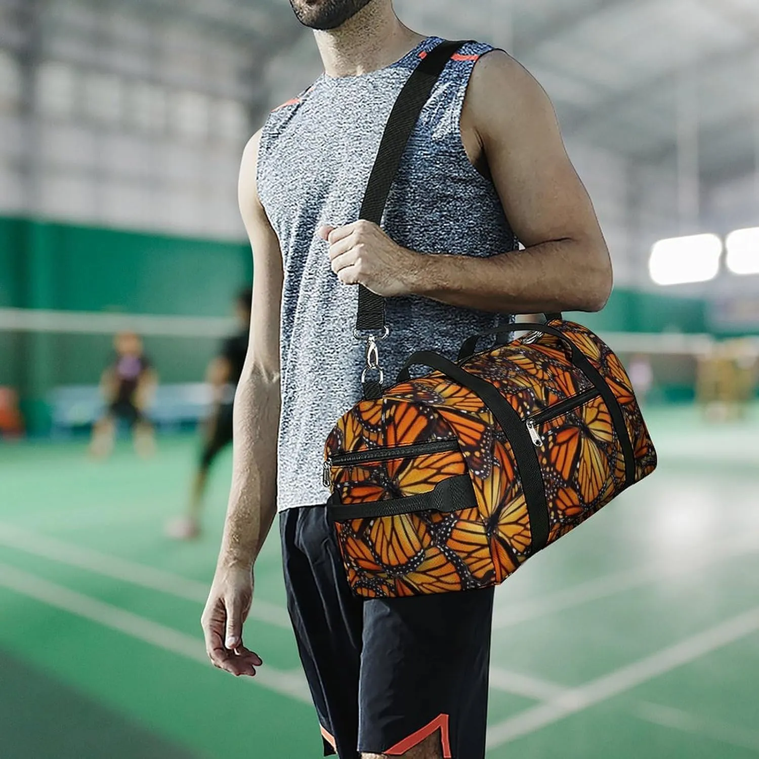 Beautiful Monarch Butterfly A Fitness Bag with Large Storage Space Is Suitable for Portable Outdoor Use