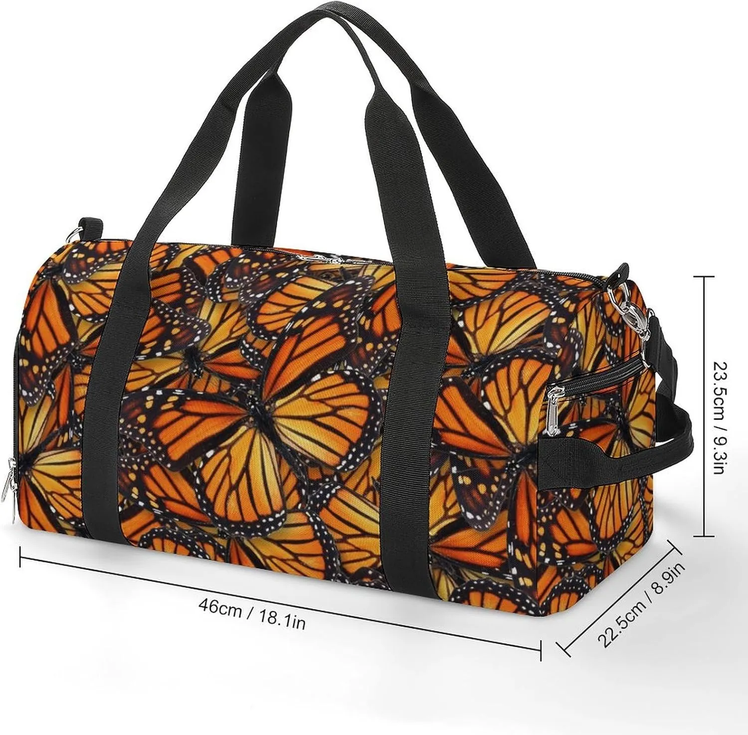 Beautiful Monarch Butterfly A Fitness Bag with Large Storage Space Is Suitable for Portable Outdoor Use