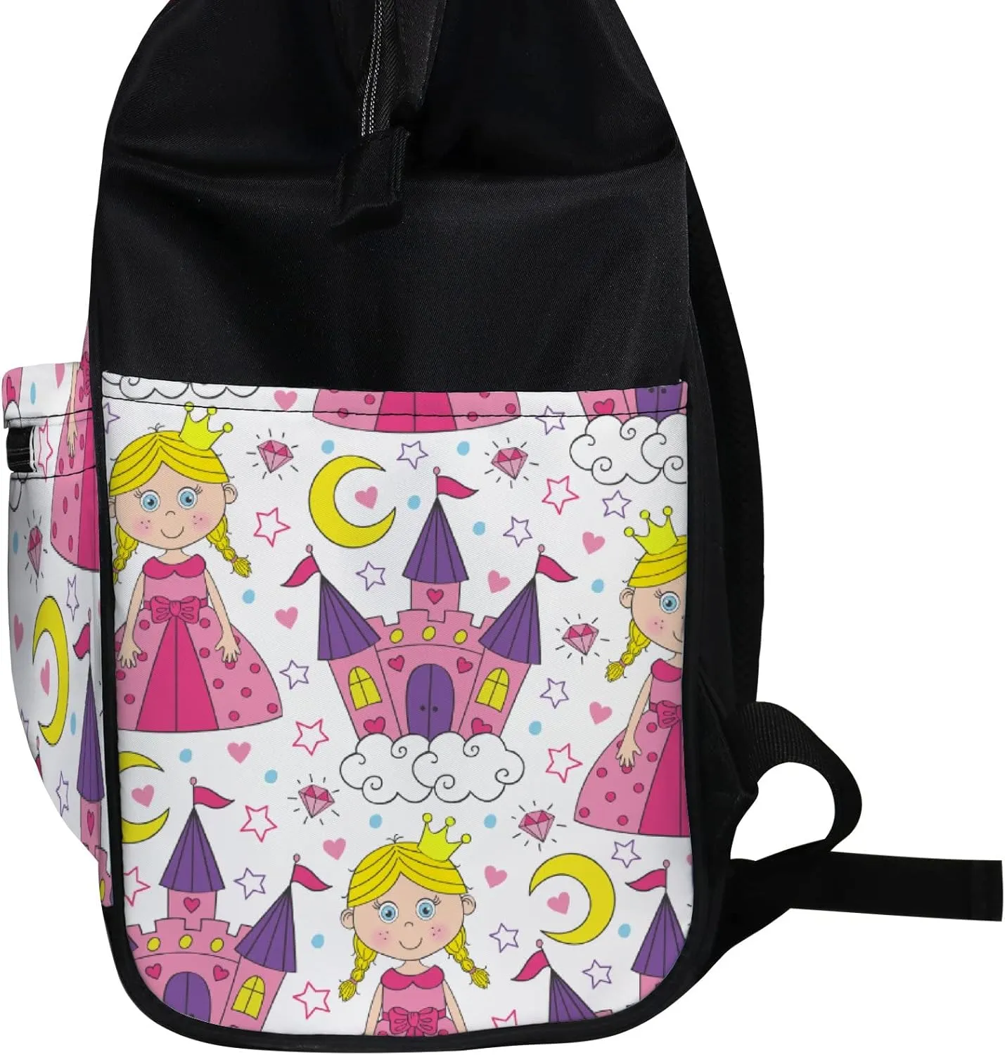 Beautiful Princess Castle Diaper Bag Backpack Waterproof Backpack Baby Nappy Changing Bag for Travel Large Capacity Durable and Stylish for Woman