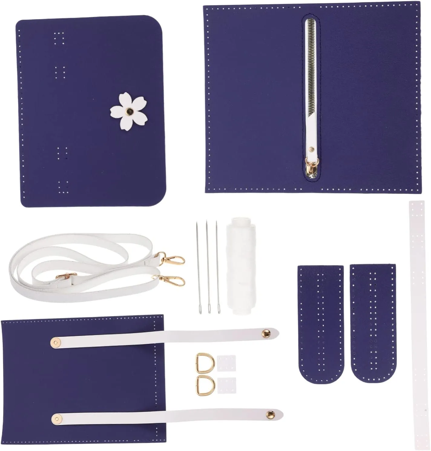 BEBEMOKO Manual Bag Knitting Kit Small Shoulder Bag Crossbody DIY Craft Materials