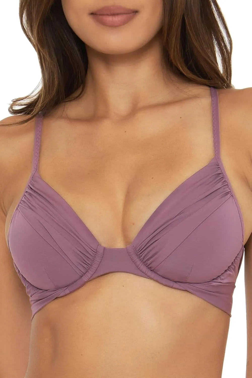 BECCA Women's Color Code Underwire Bikini Top, Adjustable, Swimwear Separates