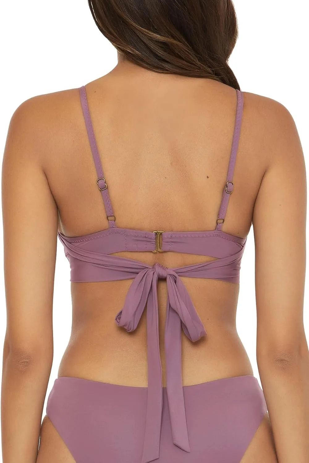BECCA Women's Color Code Underwire Bikini Top, Adjustable, Swimwear Separates
