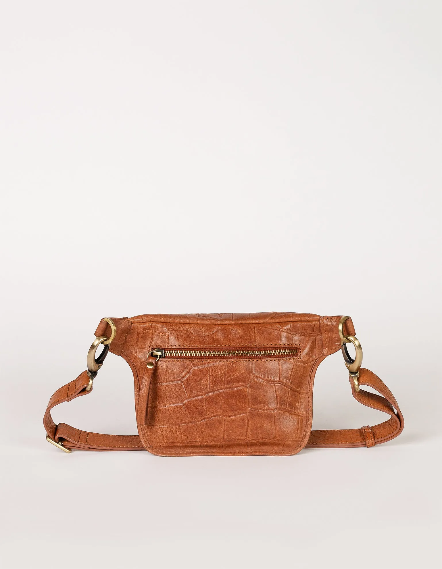 Beck's Bum Bag - Wild Oak Soft Grain Croco