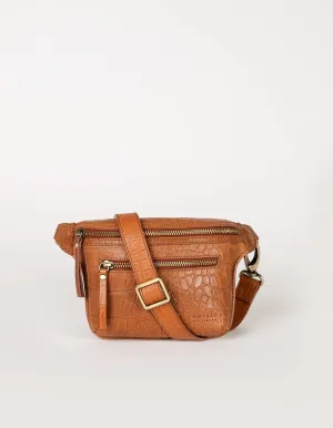 Beck's Bum Bag - Wild Oak Soft Grain Croco