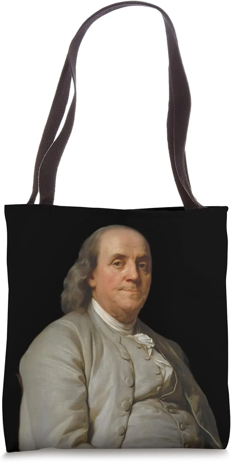 Benjamin Franklin Portrait Tote Bag