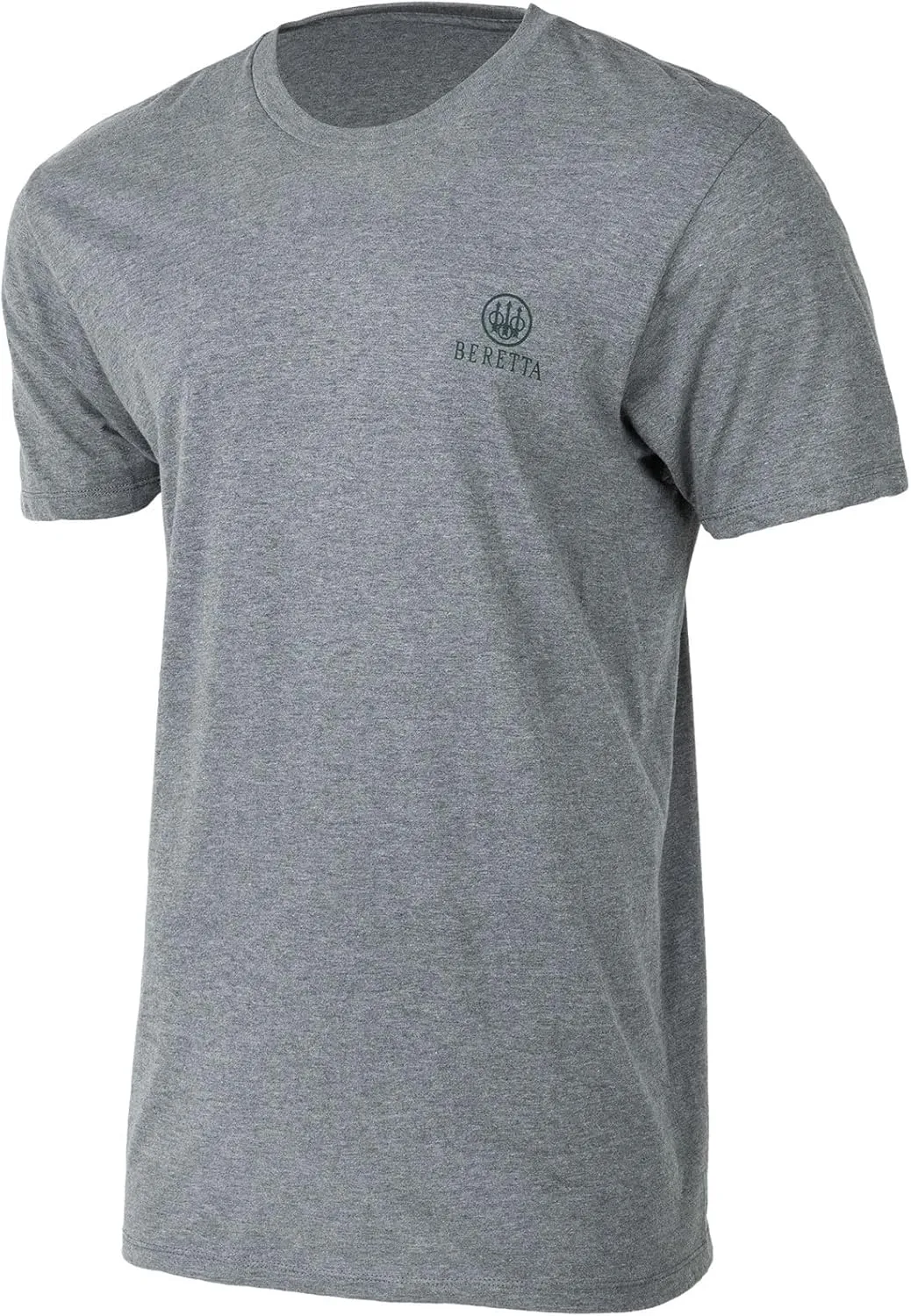 Beretta Men's USA 2.0 Durable Comfortable Fit Ribbed Crew Neck Logo Print Short Sleeve Active T-Shirt with Double-Needle Hem