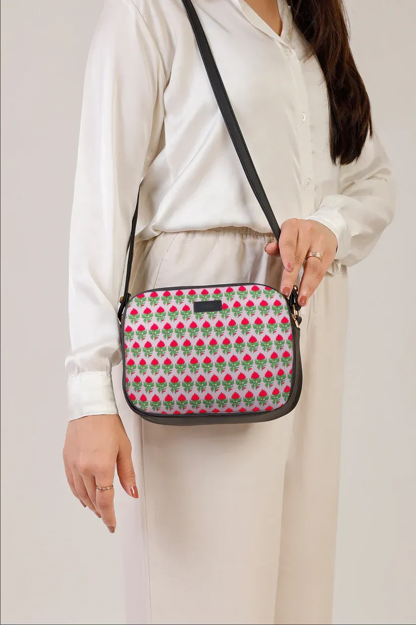 Berry Print Cross body bag