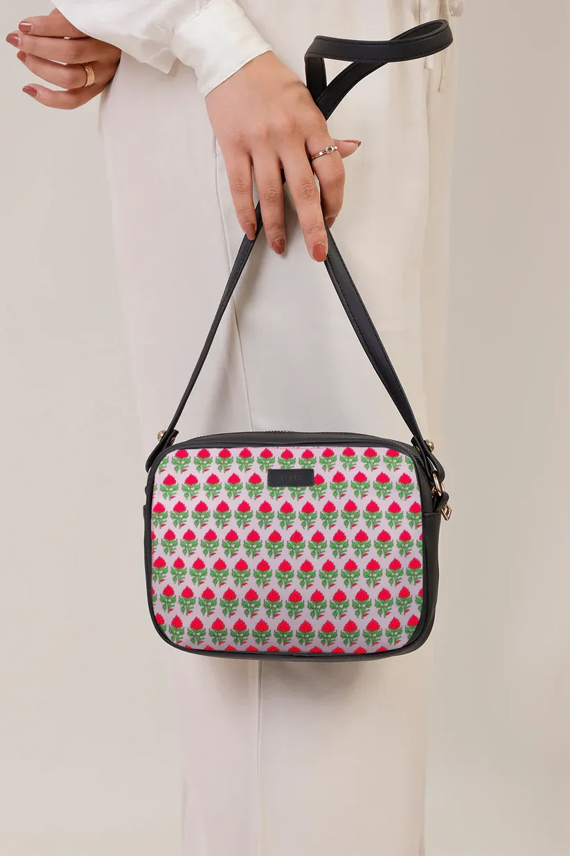 Berry Print Cross body bag