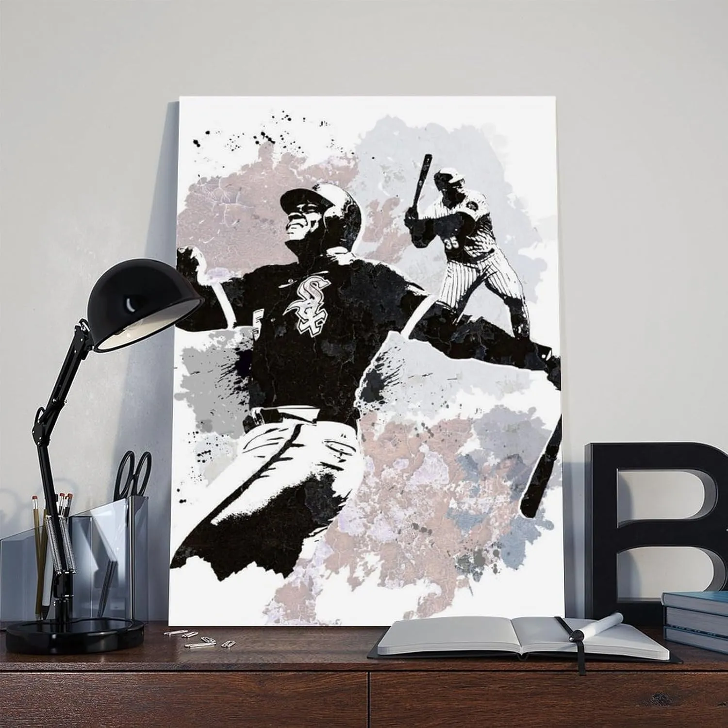 BIVVI Frank Thomas Canvas Poster Wall Art Decor Print Picture Paintings for Living Room Bedroom Decoration Unframe: 12x18inch(30x45cm)