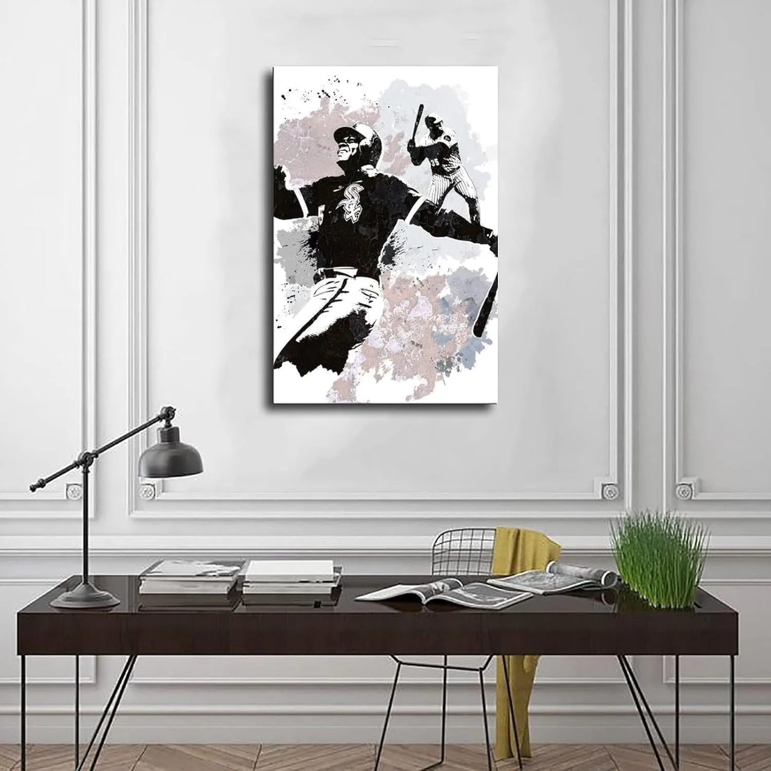 BIVVI Frank Thomas Canvas Poster Wall Art Decor Print Picture Paintings for Living Room Bedroom Decoration Unframe: 12x18inch(30x45cm)