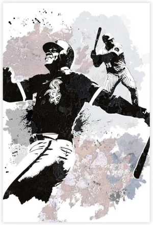 BIVVI Frank Thomas Canvas Poster Wall Art Decor Print Picture Paintings for Living Room Bedroom Decoration Unframe: 12x18inch(30x45cm)