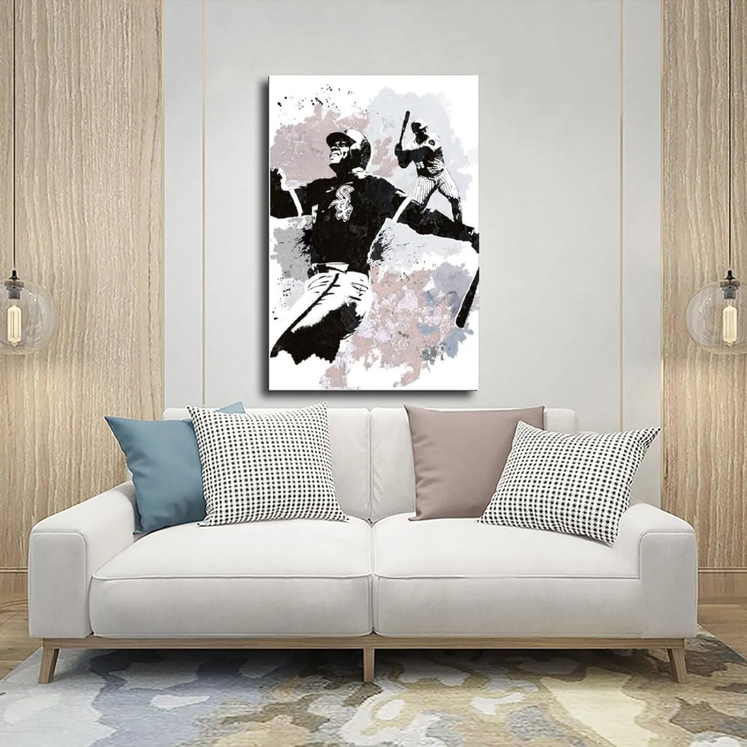 BIVVI Frank Thomas Canvas Poster Wall Art Decor Print Picture Paintings for Living Room Bedroom Decoration Unframe: 12x18inch(30x45cm)