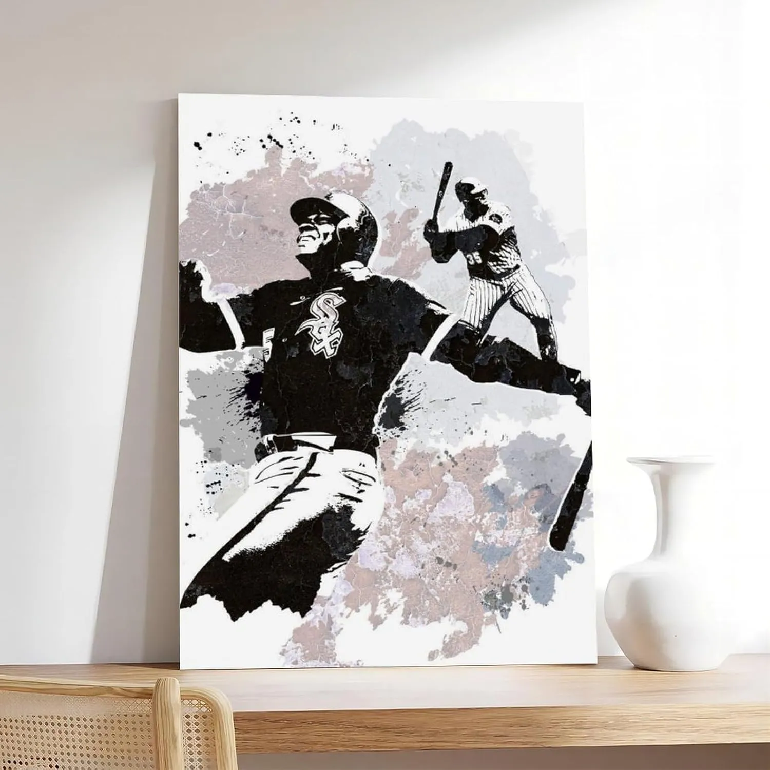 BIVVI Frank Thomas Canvas Poster Wall Art Decor Print Picture Paintings for Living Room Bedroom Decoration Unframe: 12x18inch(30x45cm)