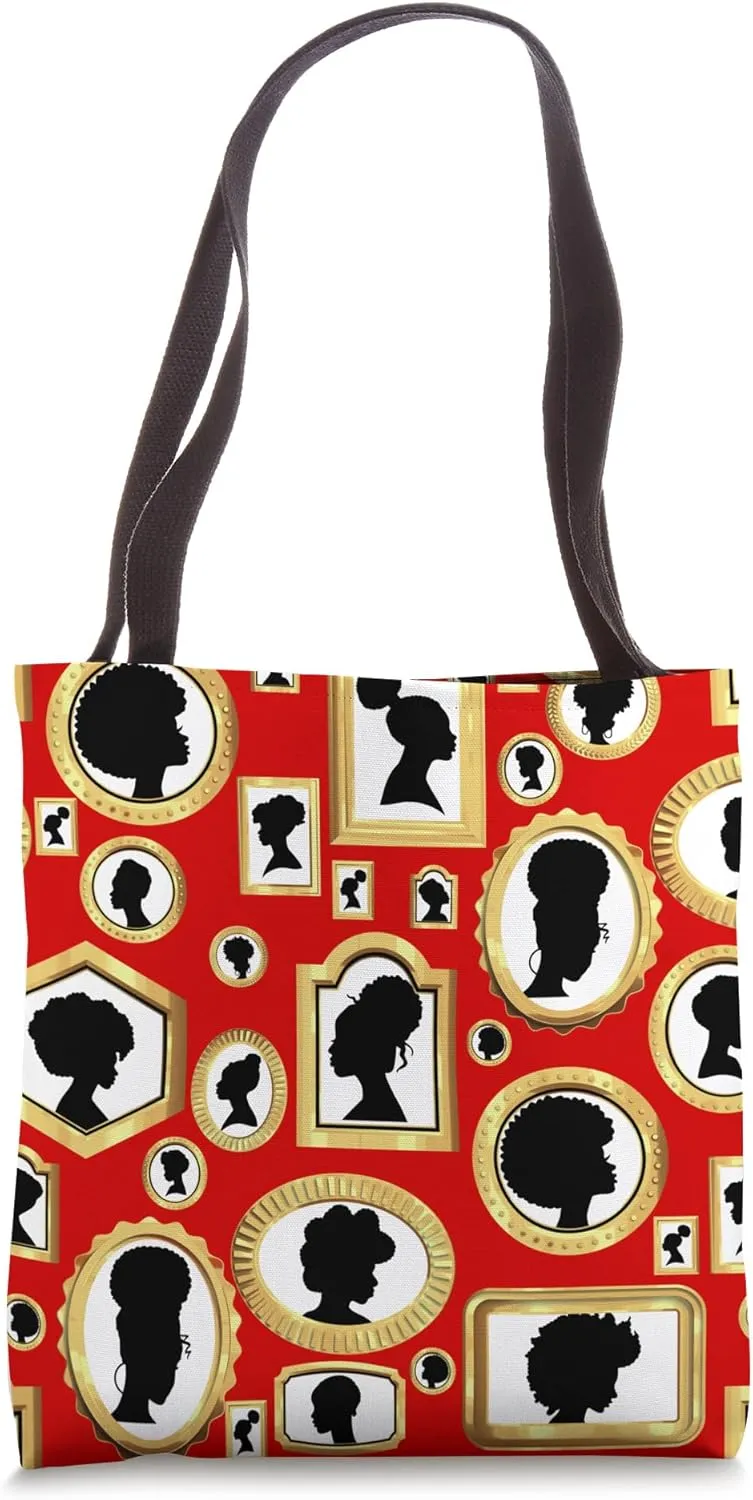 black beauty vintage african cameo classic elegant woman Tote Bag