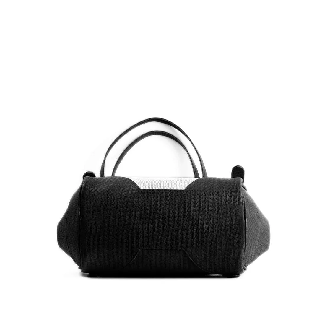 Black Leather Tote Bag palestine flower