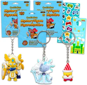 Blind Bag Party Favors 3 Pack - 3 Mini Figure Keychain Blind Bags, Stickers & Castle Door Hanger - Unisex Kids, Multicolored