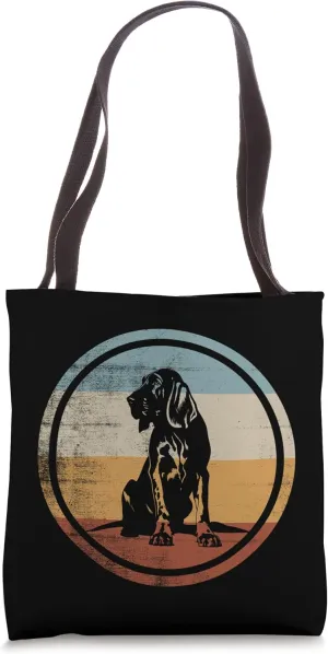 Bloodhound Dog Retro Style Tote Bag