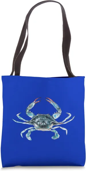 Blue Crab Portrait Tote Bag