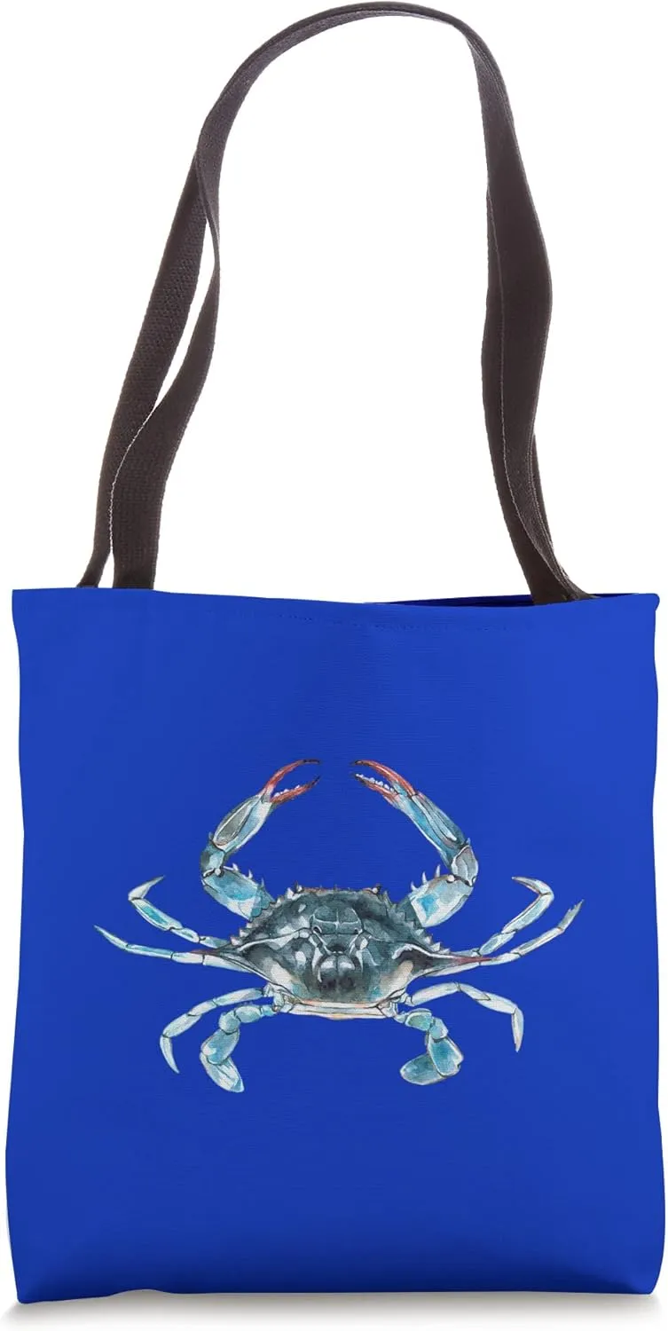 Blue Crab Portrait Tote Bag