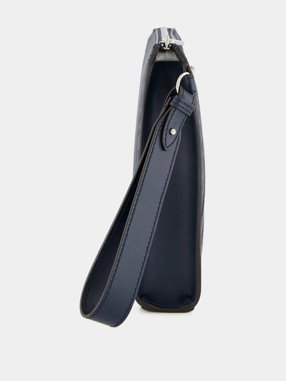 Blue Diagonal Flat Pouch