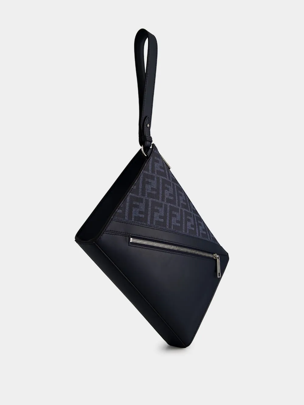 Blue Diagonal Flat Pouch