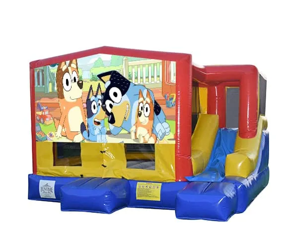 Bluey Small External Slide Jumping Castle