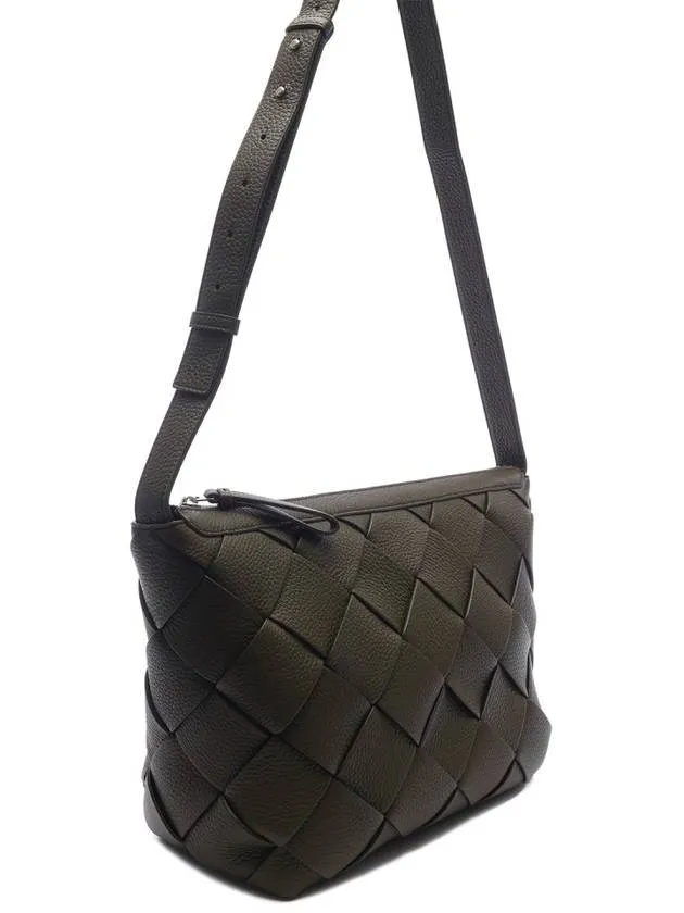 Bottega Veneta Diago Hobo Shoulder Bag Tauri Khaki