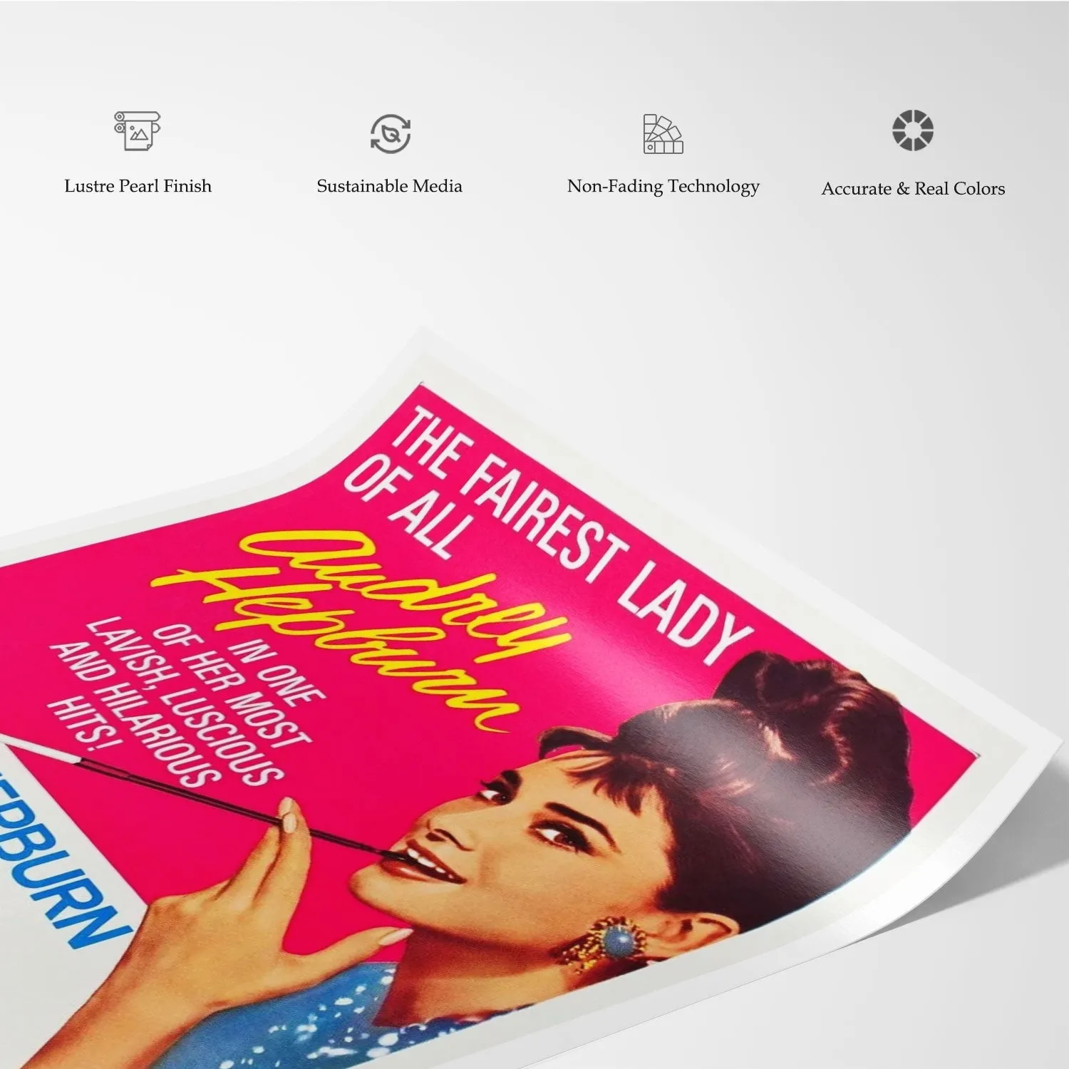 Breakfast at Tiffany Audrey Hepburn II Movie Poster Art