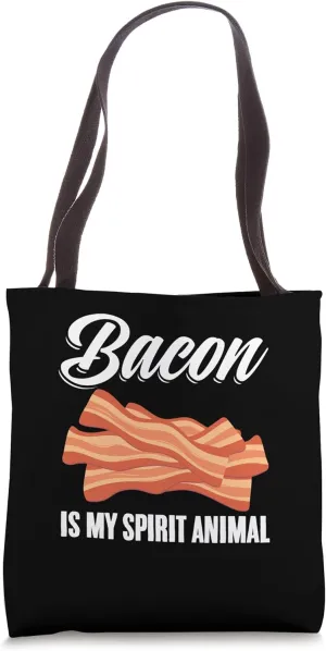 Breakfast Bacon Spirit Animal Meat Pork Bacon Lover Tote Bag