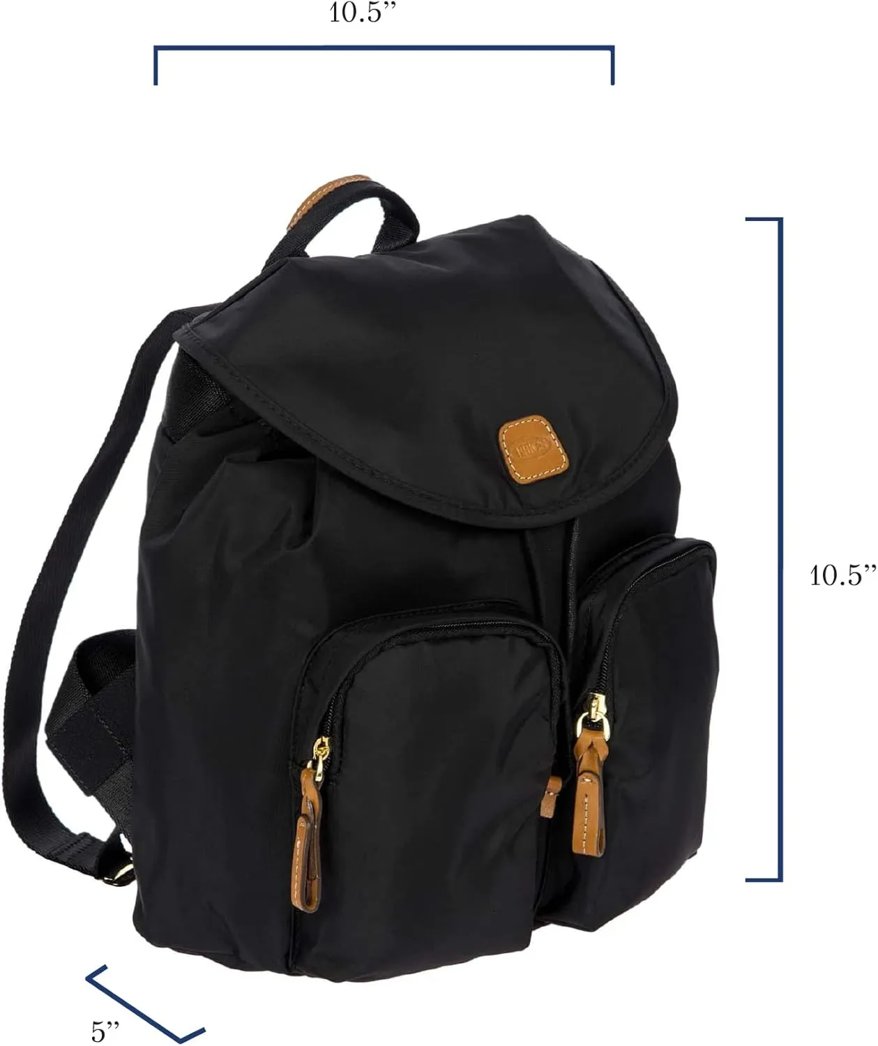 Bric's X-Travel Piccolo City Backpack - 10 inch - Cute Designer Backpack for Women and Men - Black