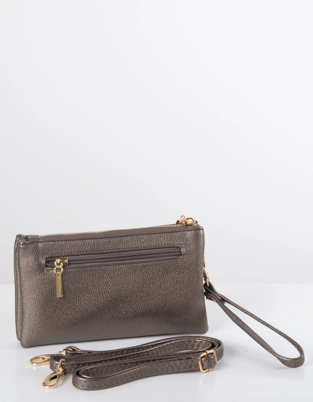 Bronze Clutch Bag | Toni