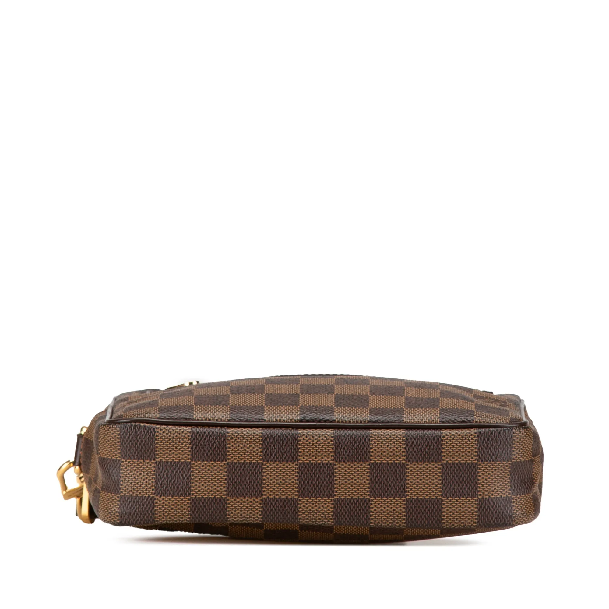 Brown Louis Vuitton Damier Ebene Pochette Billets Macao Clutch Bag