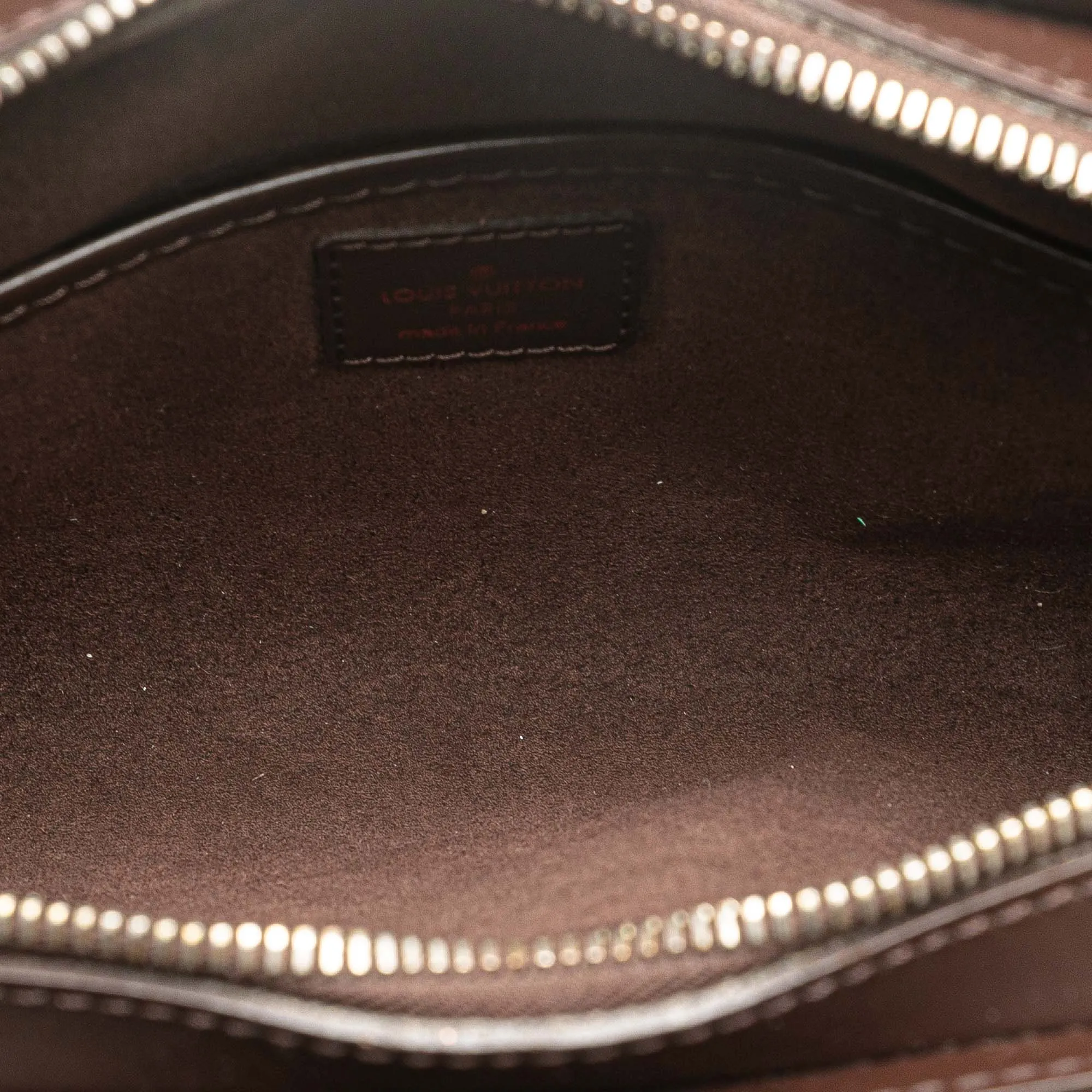 Brown Louis Vuitton Damier Ebene Saint Louis Pochette Clutch Bag
