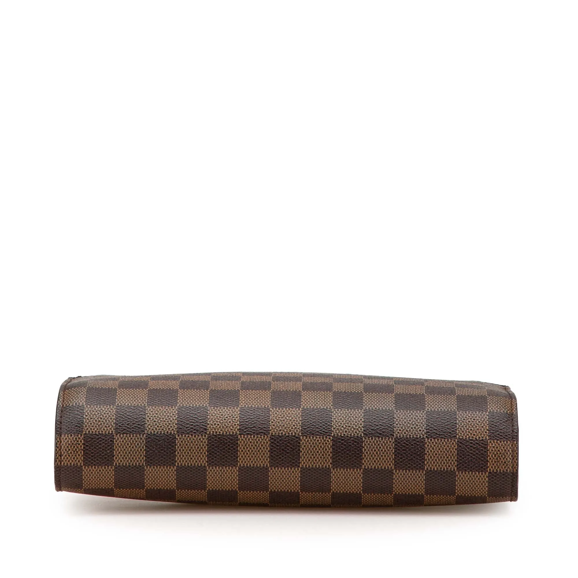 Brown Louis Vuitton Damier Ebene Saint Louis Pochette Clutch Bag
