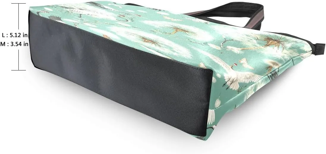 Butterflies with Dandelion Shoulder Bags Large Handle Ladies Handbag