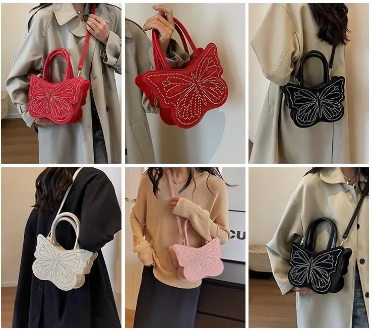 Butterfly Tote Bag Butterfly Purses for Women Y2k Purse Crossbody Bags for Women
