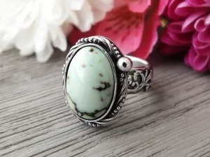 Butterfly Wing Variscite Ring or Pendant (Choose Your Size)