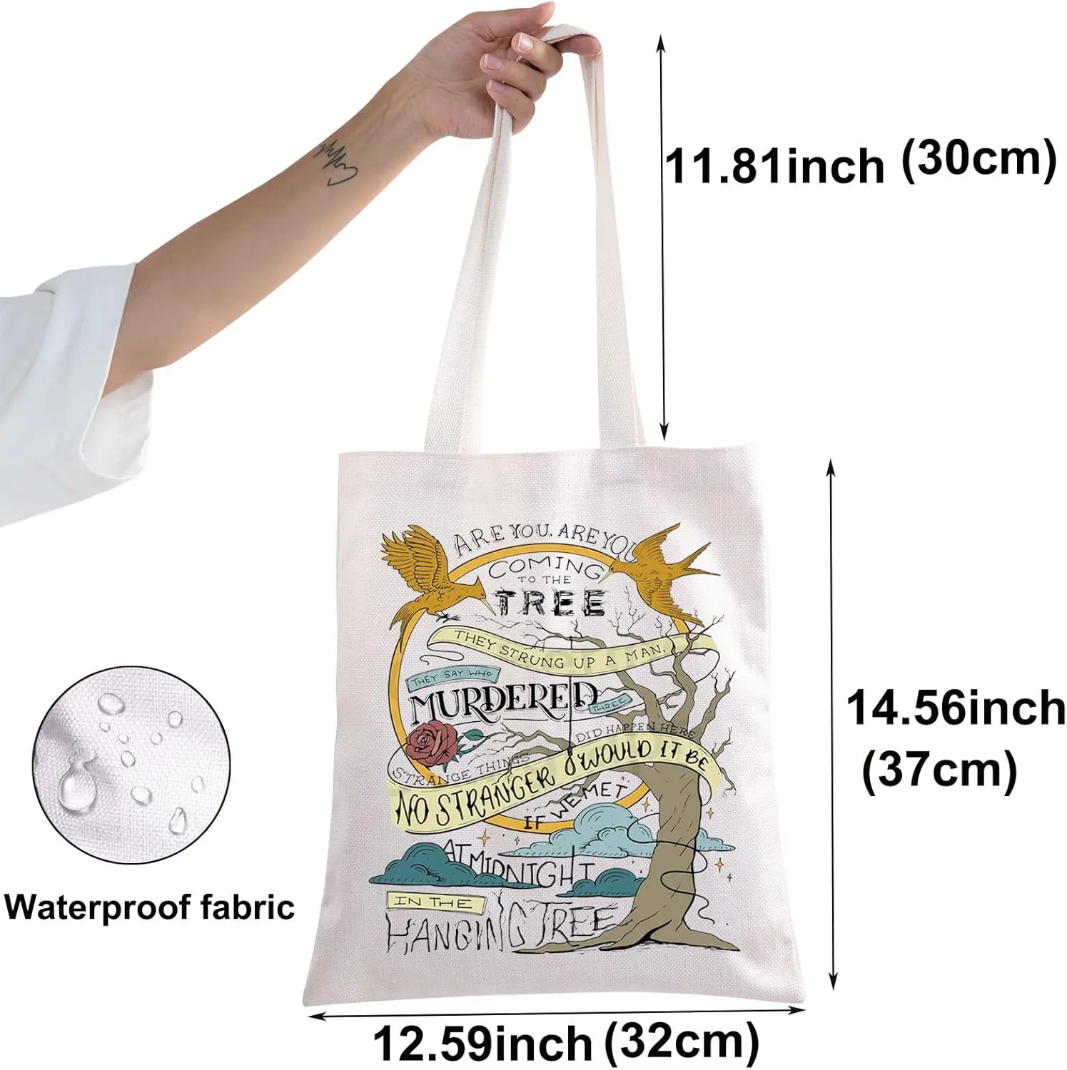 BWWKTOP Haymitch Movie Tote Bag Movie Inspired Gifts Cinna Lover Canvas Shoulder Bag For Movie Fans